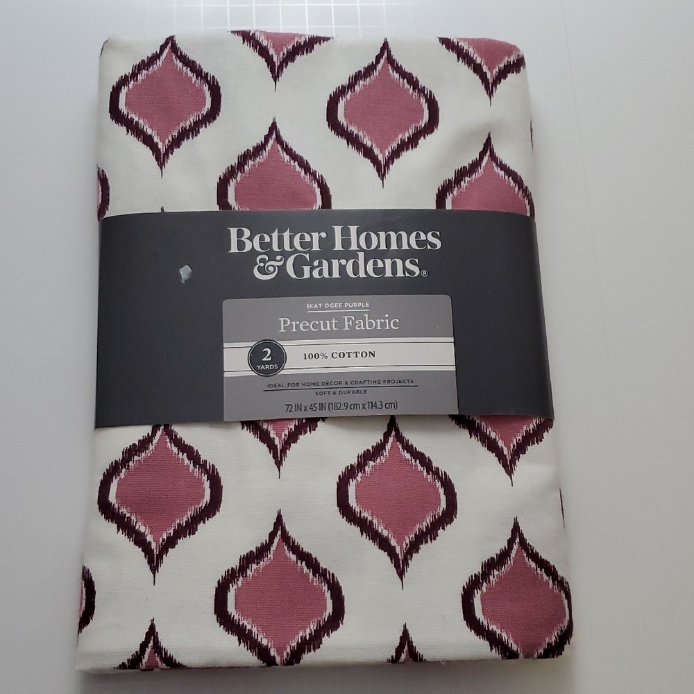 Better Homes And Gardens Ikat Ogee Purple Precut Fabric